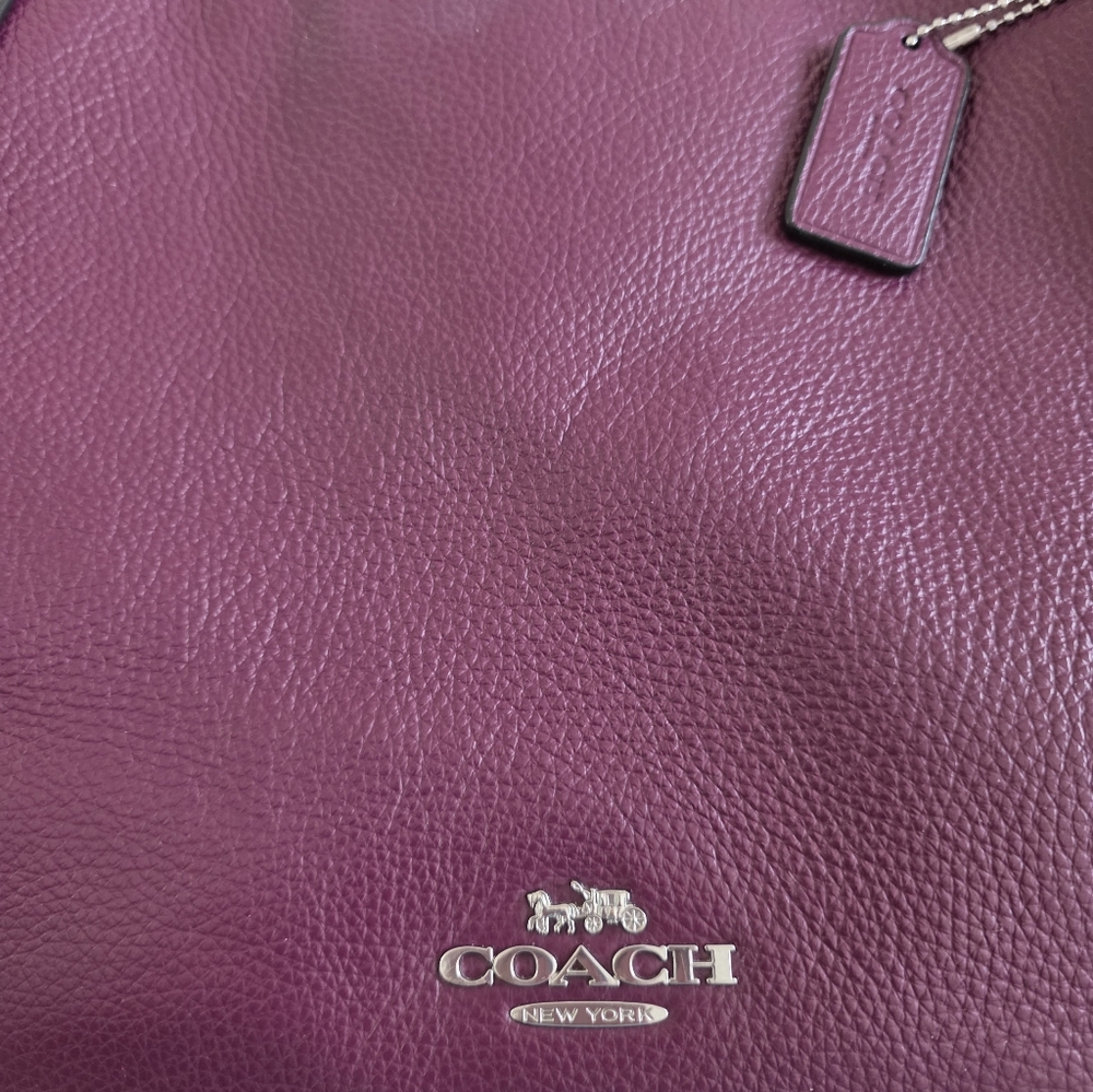 Coach Meadow- Deep Berry -pebbled leather G2339-CM074 - Picture 10 of 10